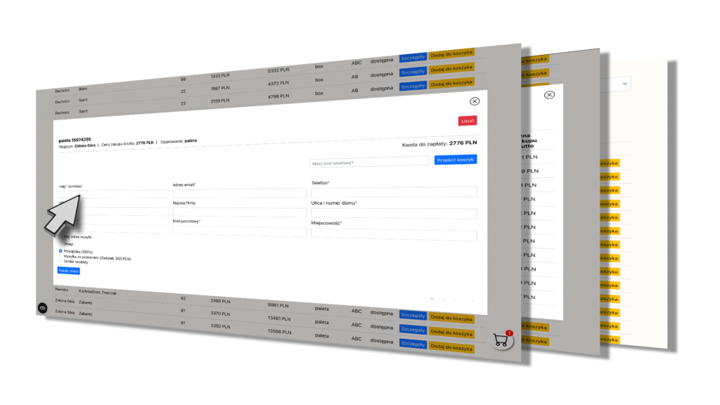 Kaufnet Polska wizualizacja aplikacji