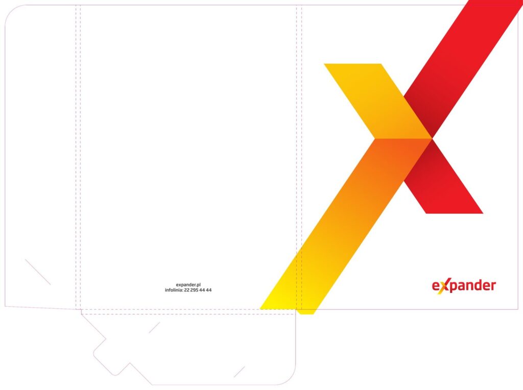 Expander — Teczka firmowa, realizacja Brandwise
