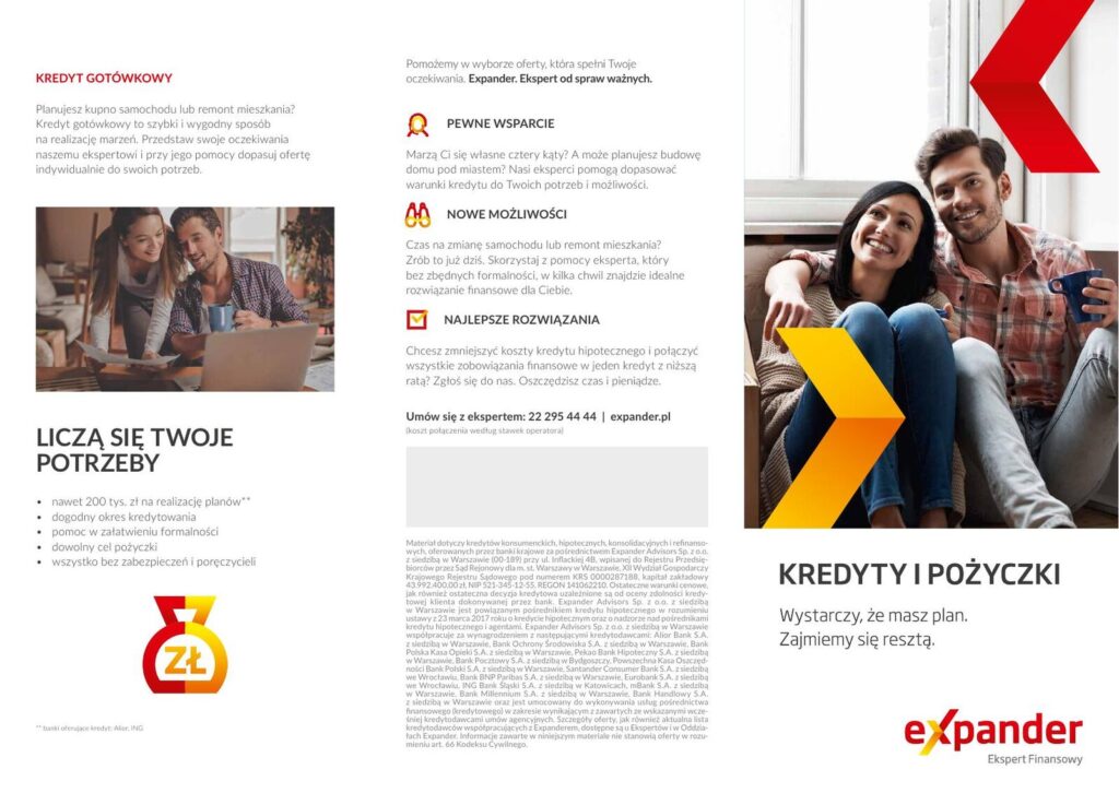 Expander — Ulotka produktowa, realizacja Brandwise