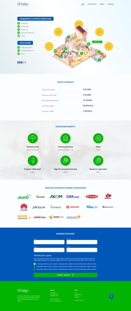 Grupa SG — Landing page sprzedażowy Grupy SG, realizacja Brandwise
