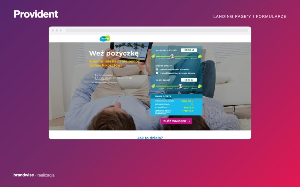 Provident — realizacja Brandwise